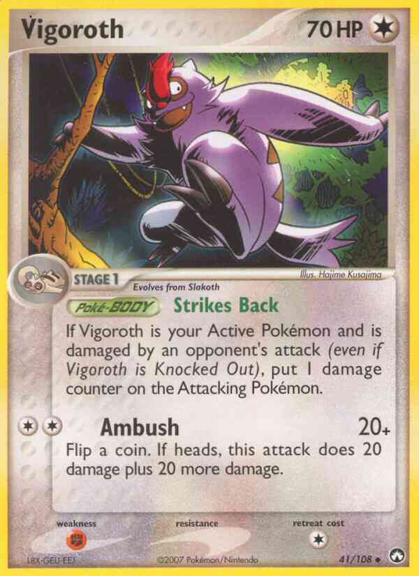 Vigoroth - 41/108 - Uncommon [ex16-41] [Non-Holo]