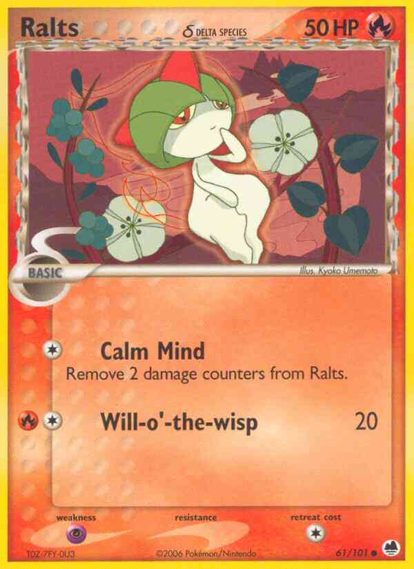 Ralts δ - 61/101 - Common [ex15-61] [Reverse Holo]