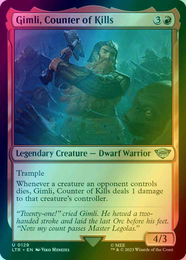 Gimli, Counter of Kills [129] [The Lord of the Rings: Tales of Middle-earth] [Foil]