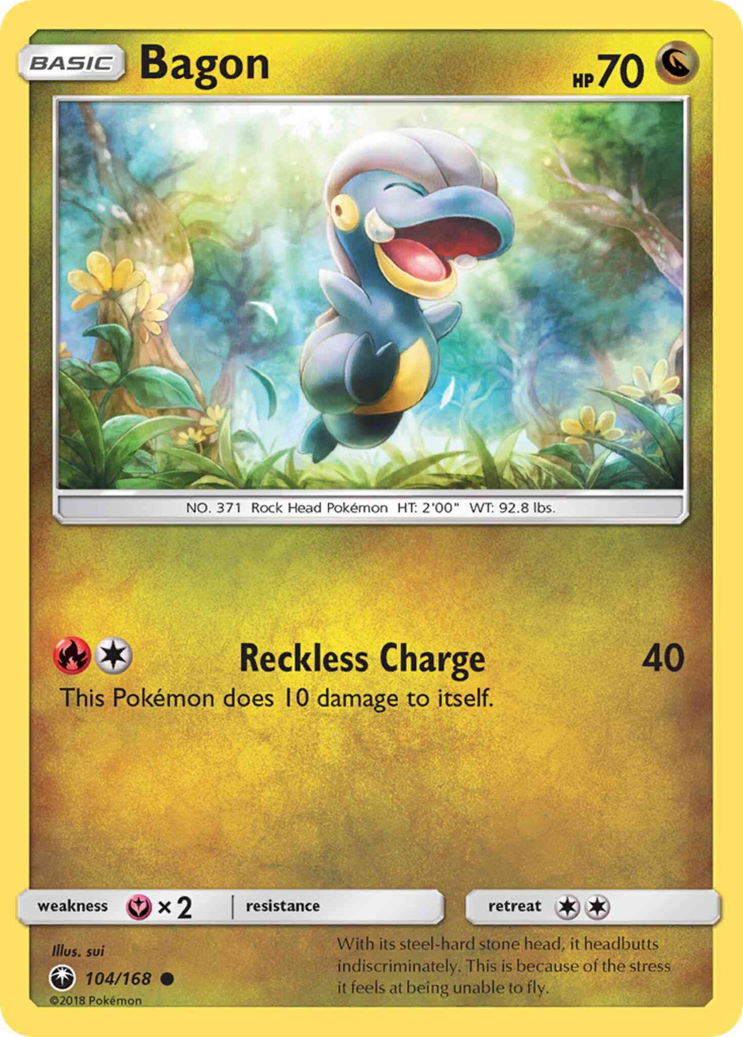 Bagon - 104/168 - Common [sm7-104] [Non-Holo]