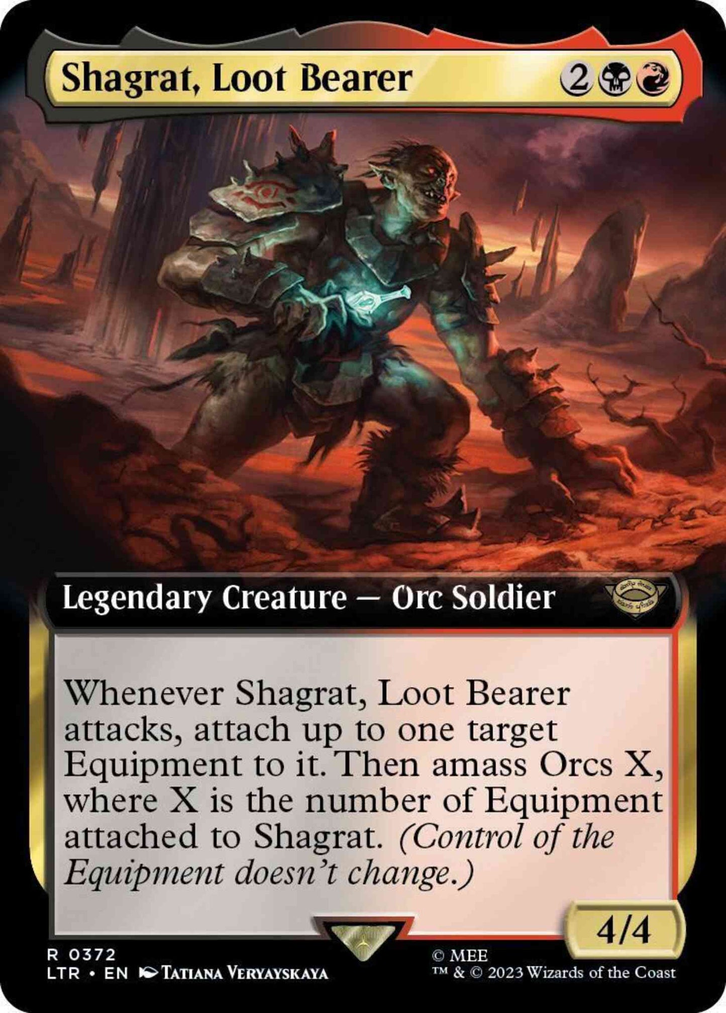 Shagrat, Loot Bearer [372] [Extended Art] [The Lord of the Rings: Tales of Middle-earth] [Non-Foil]
