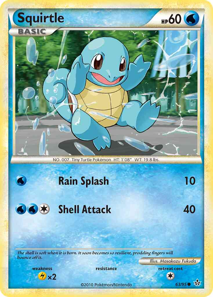Squirtle - 63/95 - Common [hgss2-63] [Reverse Holo]
