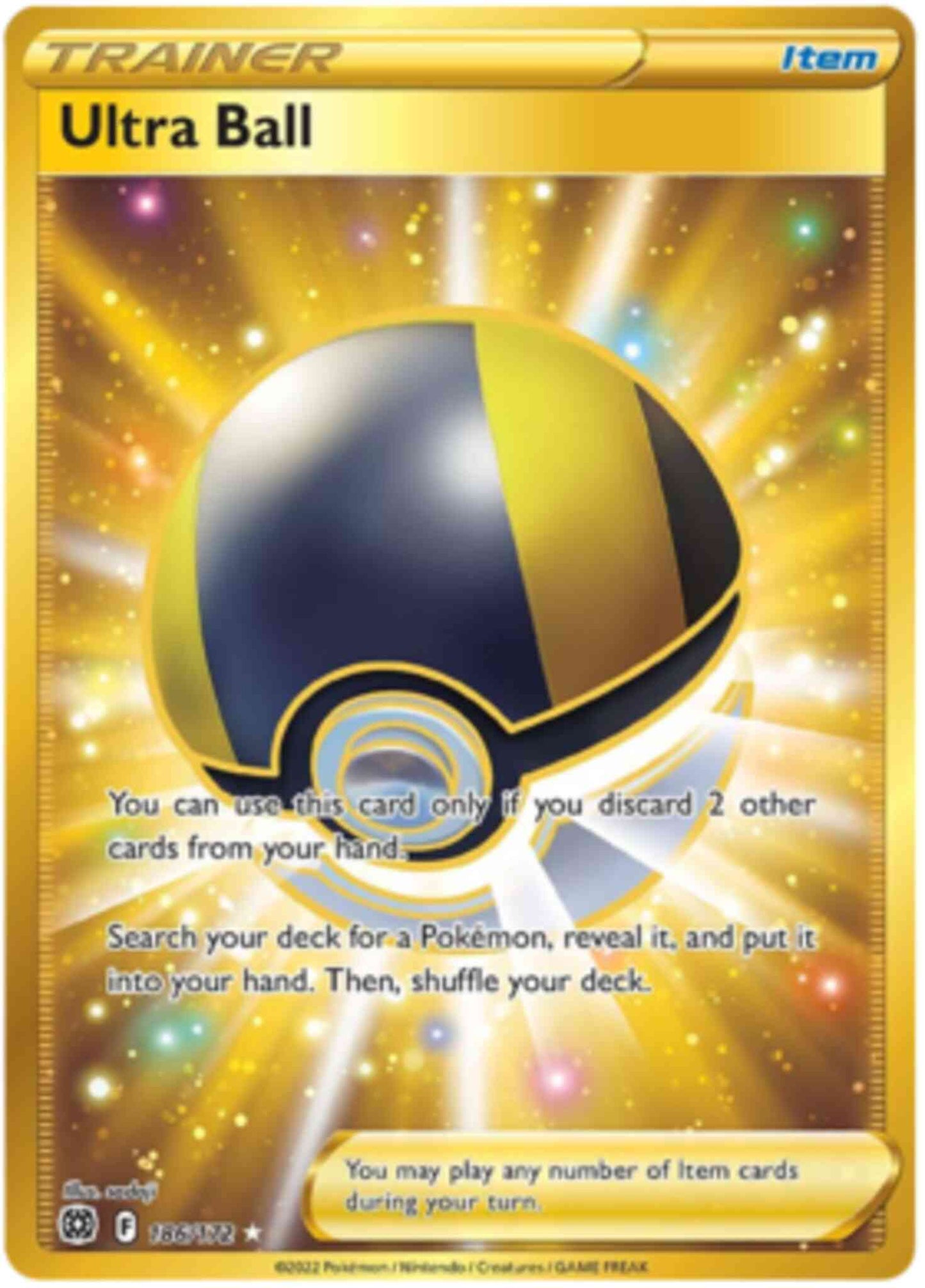 Ultra Ball - 186/172 - Rare Secret [swsh9-186] [Secret]