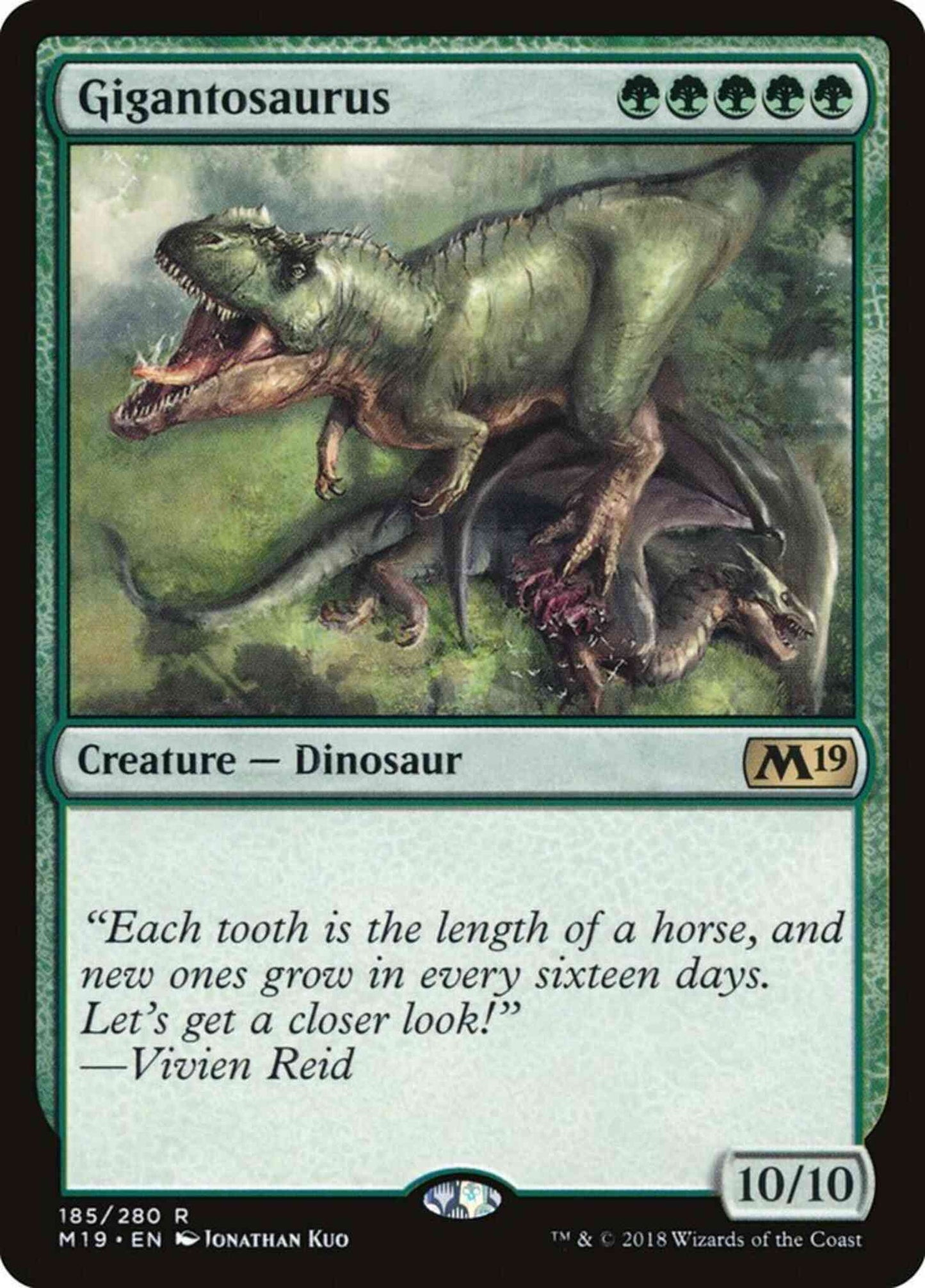 Gigantosaurus [185] [Core Set 2019] [Non-Foil]