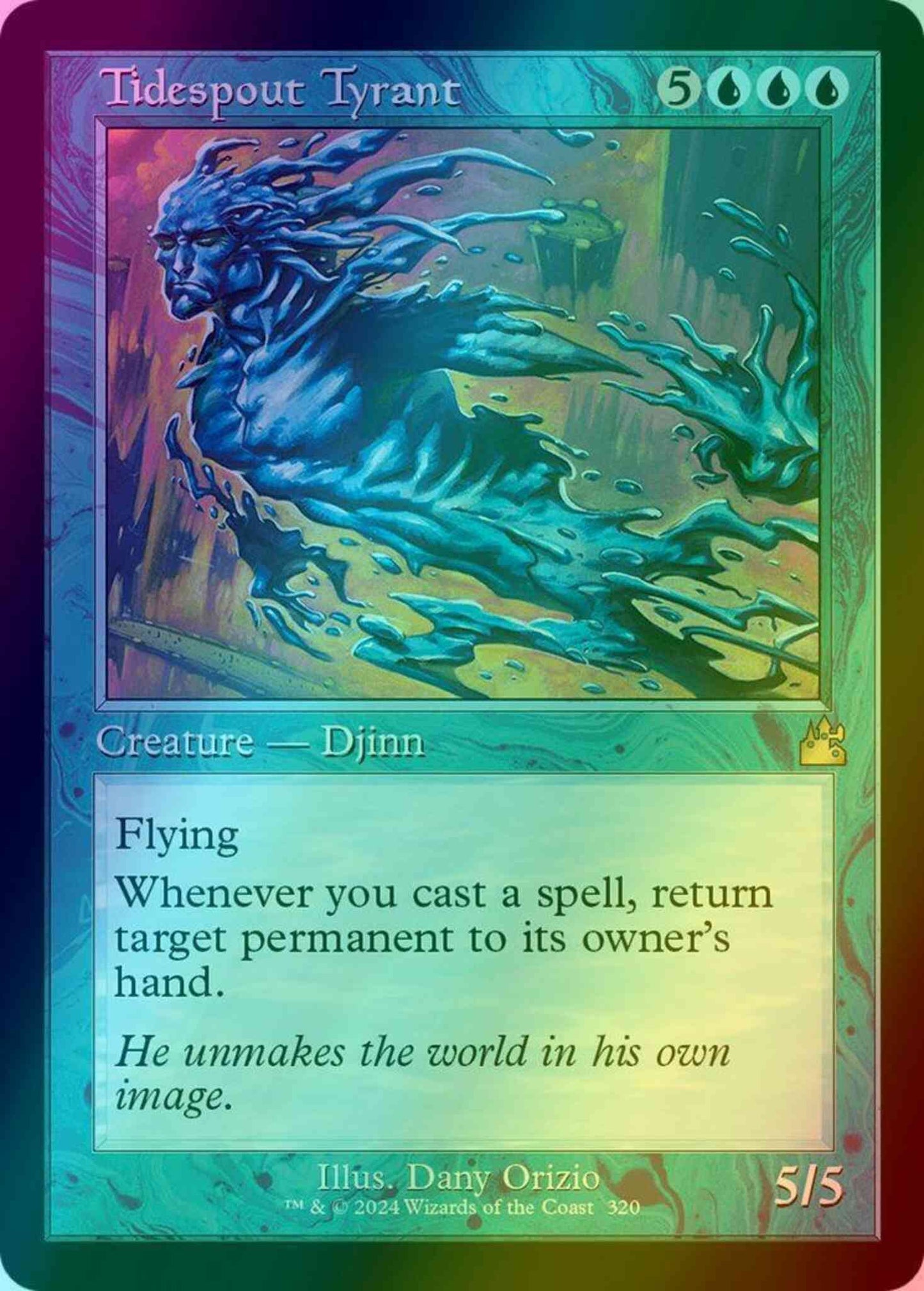 Tidespout Tyrant [320] [Retro Frame] [Ravnica Remastered] [Foil]