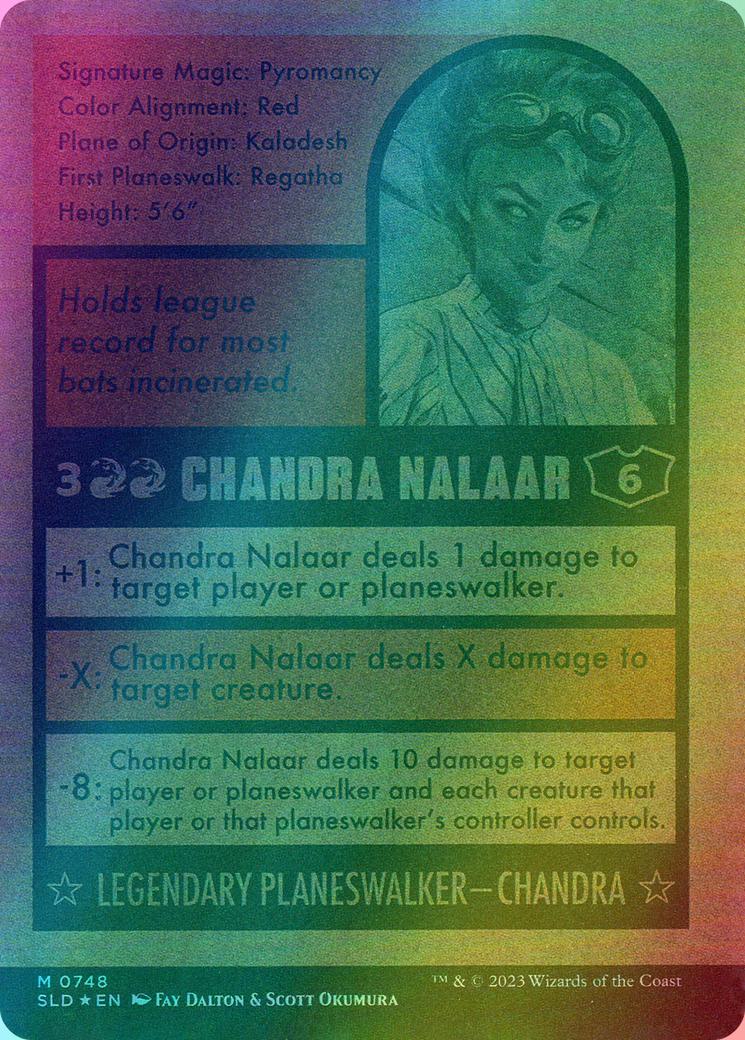 Chandra Nalaar // Chandra Nalaar [0748] [Borderless] [Signed] [Magic: The Baseballing] [Secret Lair Drop] [Foil]