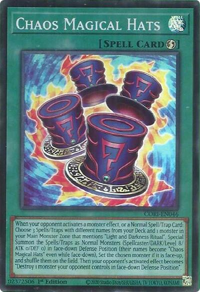 Chaos Magical Hats - CORI-EN046 - Super Rare - 1st Edition
