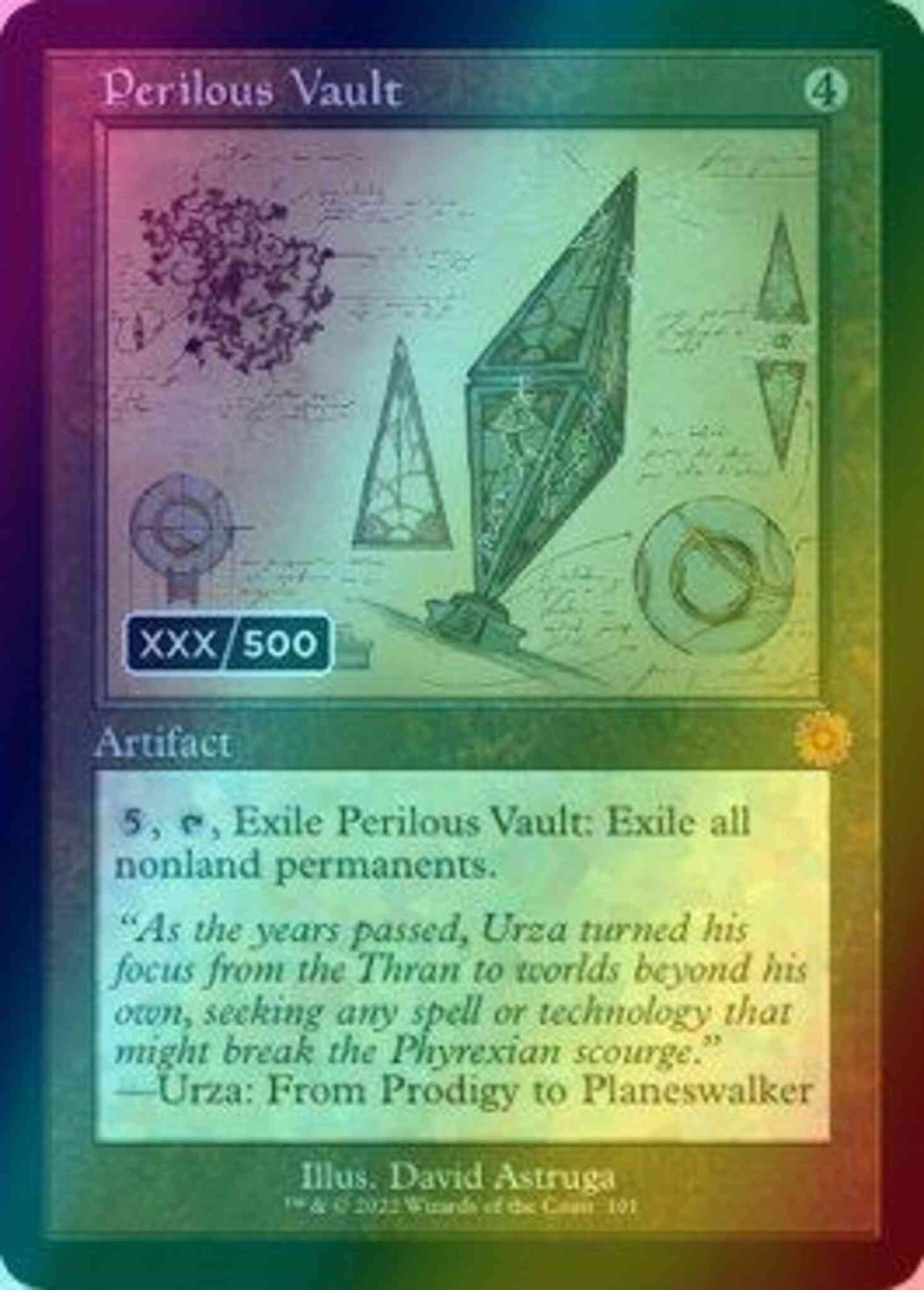 Perilous Vault - Serial Numbered [101z] [Retro Frame] [Schematic] [The Brothers' War Retro Artifacts] [Foil]