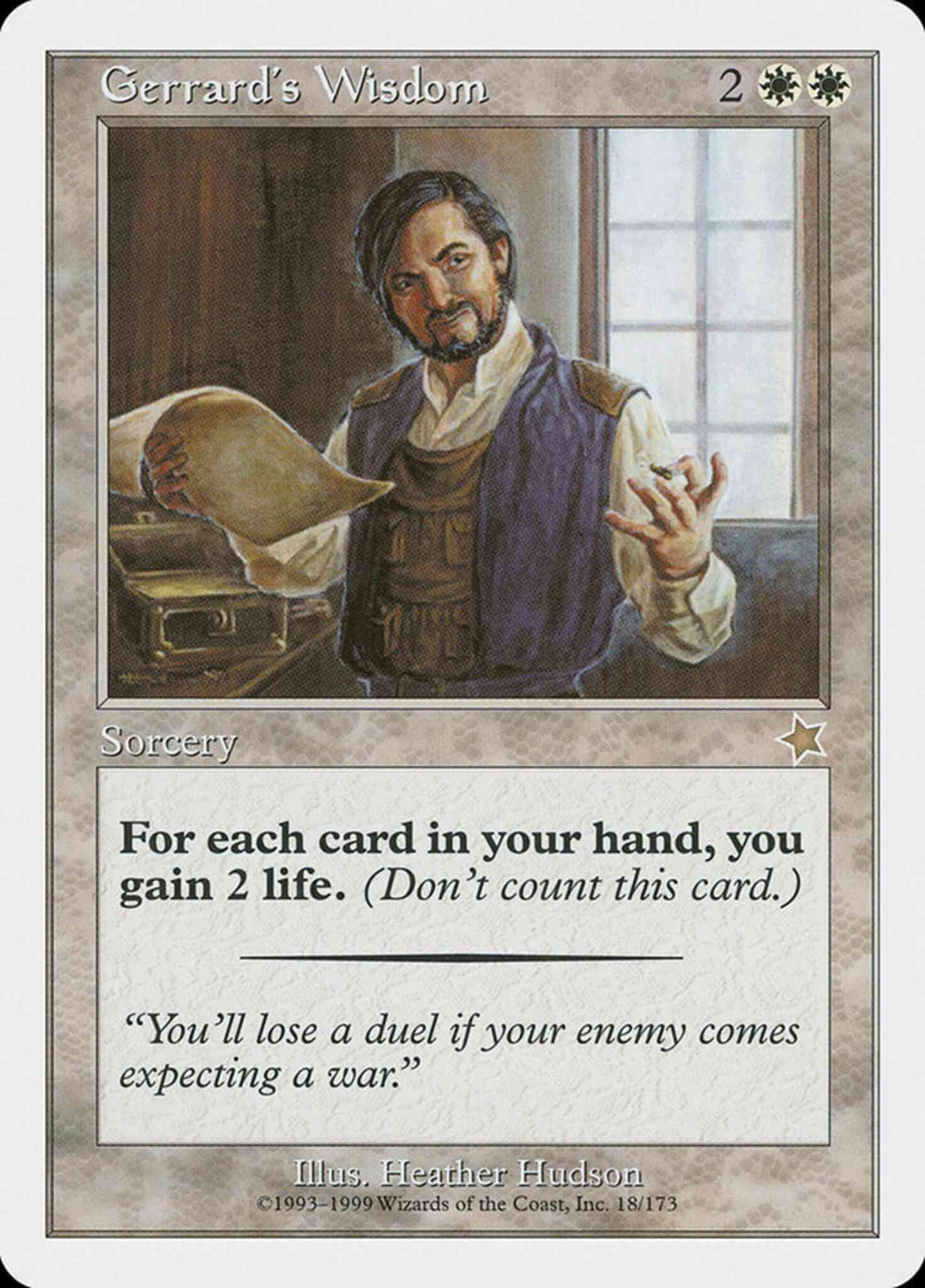 Gerrard's Wisdom [18] [Starter 1999] [Non-Foil]