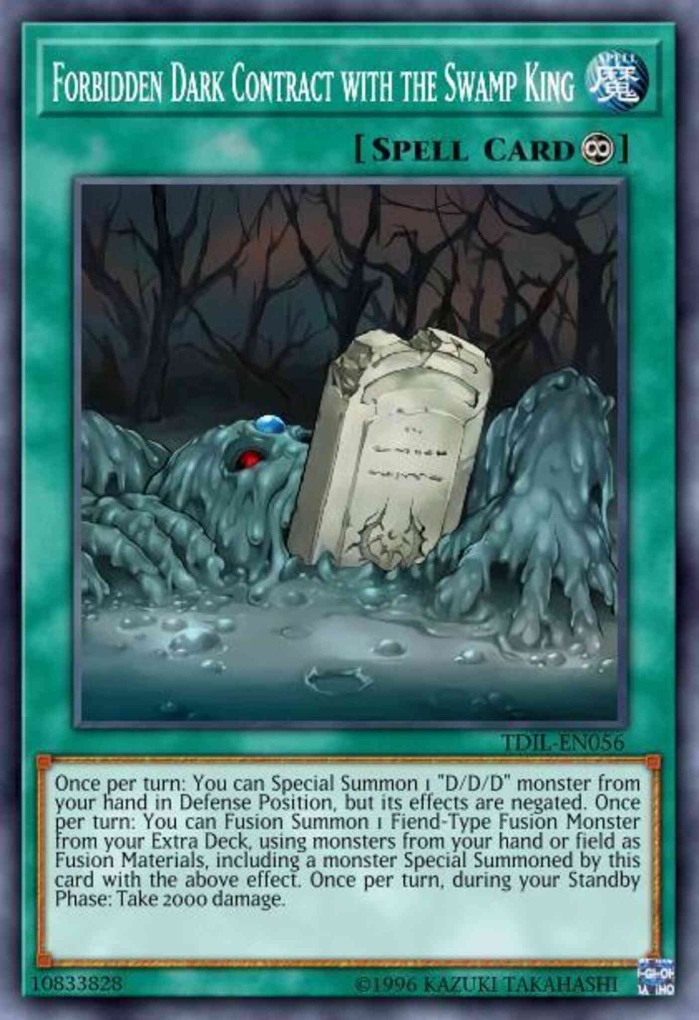 Forbidden Dark Contract with the Swamp King - MP17-EN099 - Common - 1st Edition