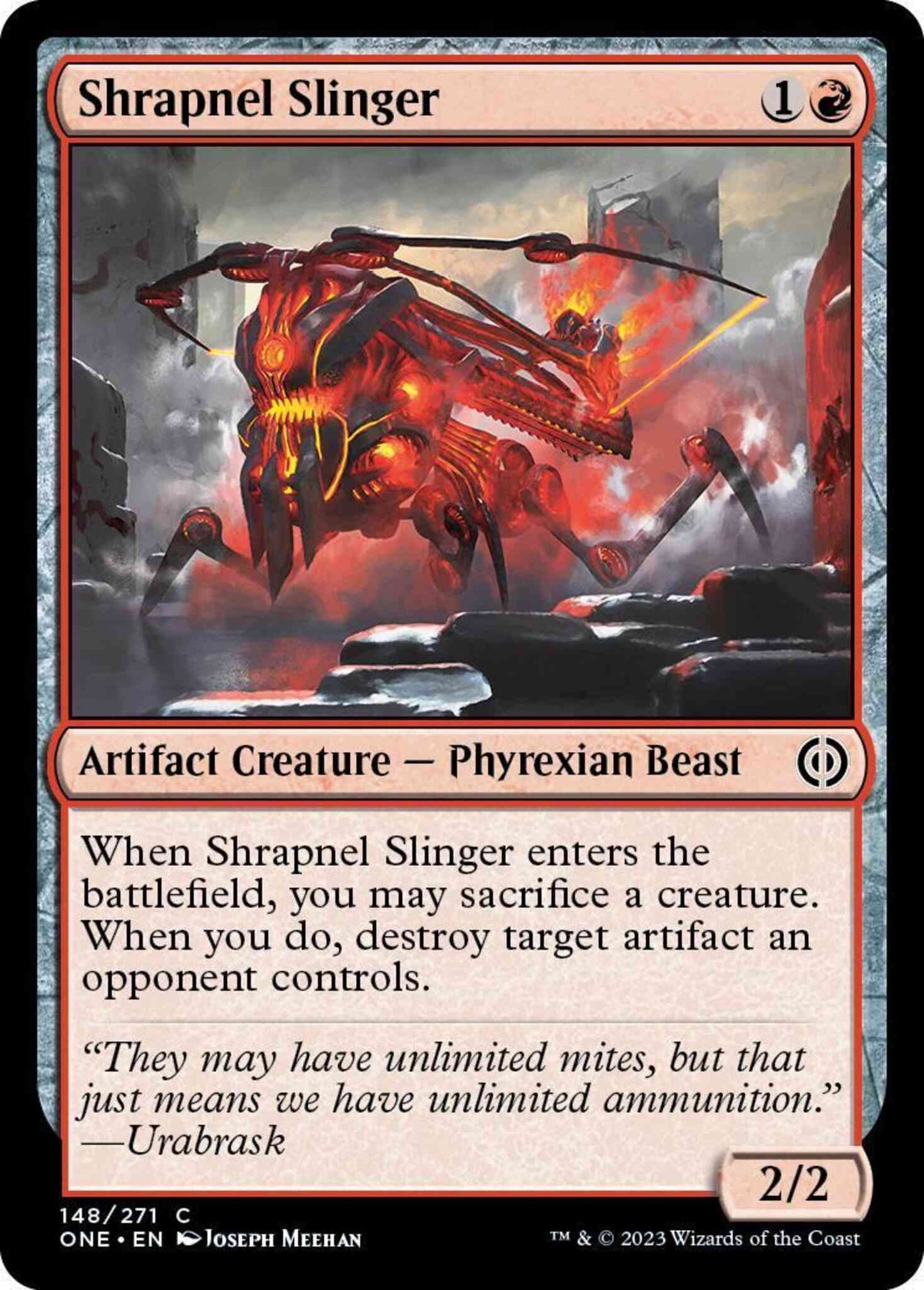 Shrapnel Slinger [148] [Phyrexia: All Will Be One] [Non-Foil]