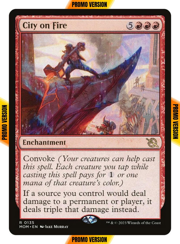 City on Fire [135p] [Promo Pack] [March of the Machine: Promos] [Non-Foil]