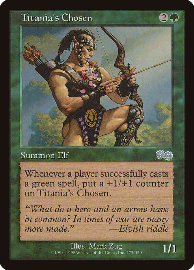 Titania's Chosen [277] [Urza's Saga] [Non-Foil]