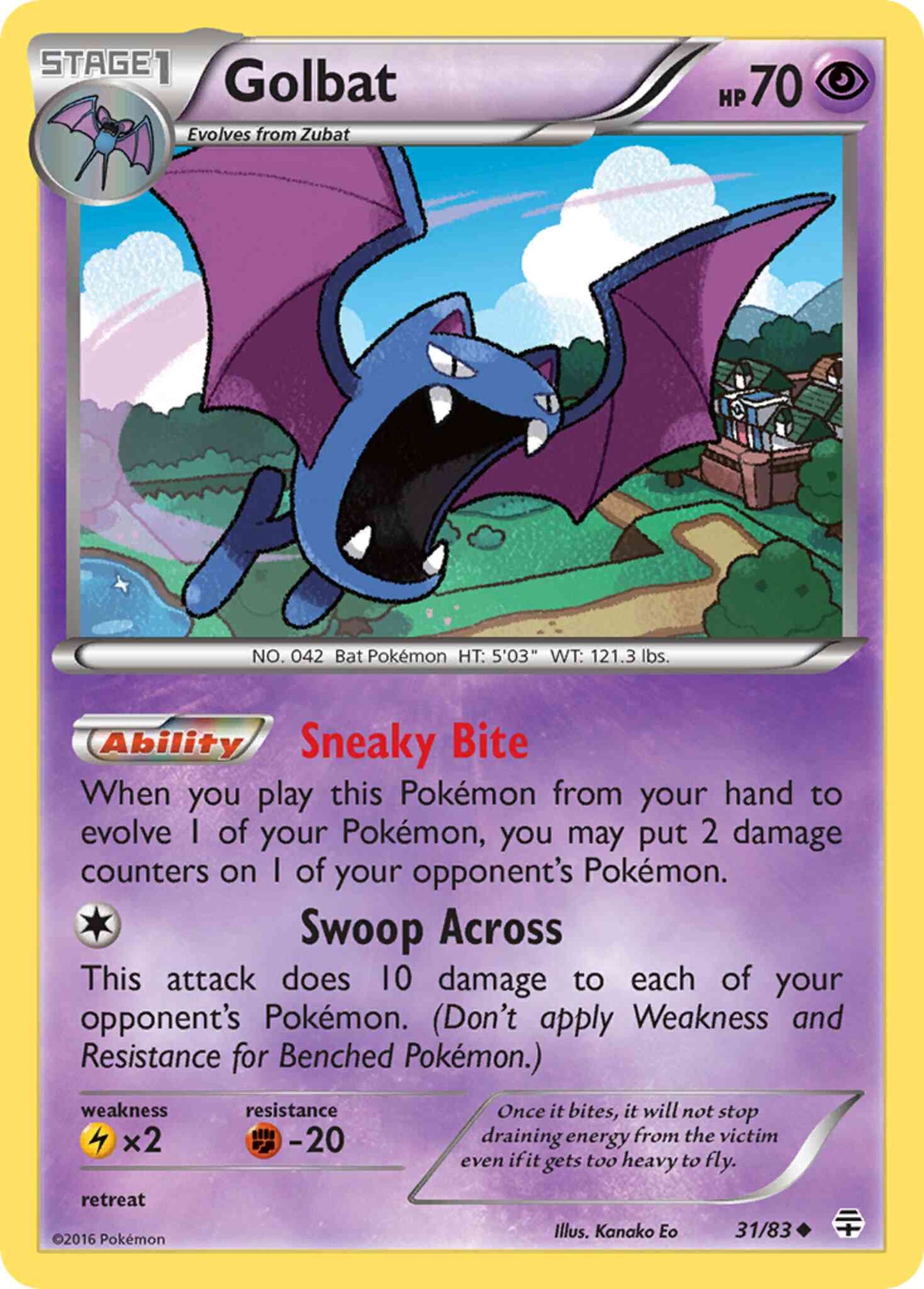 Golbat - 31/83 - Uncommon [g1-31] [Reverse Holo]
