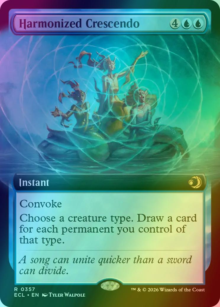 Harmonized Crescendo [357] [Extended Art] [Lorwyn Eclipsed] [Foil]