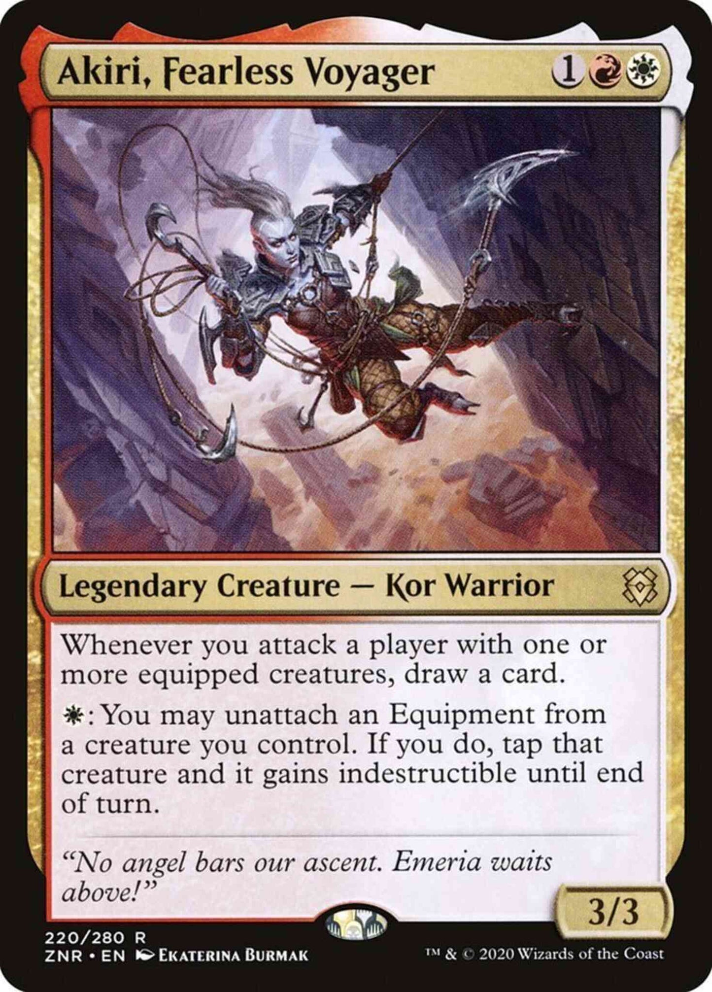 Akiri, Fearless Voyager [220] [Zendikar Rising] [Non-Foil]