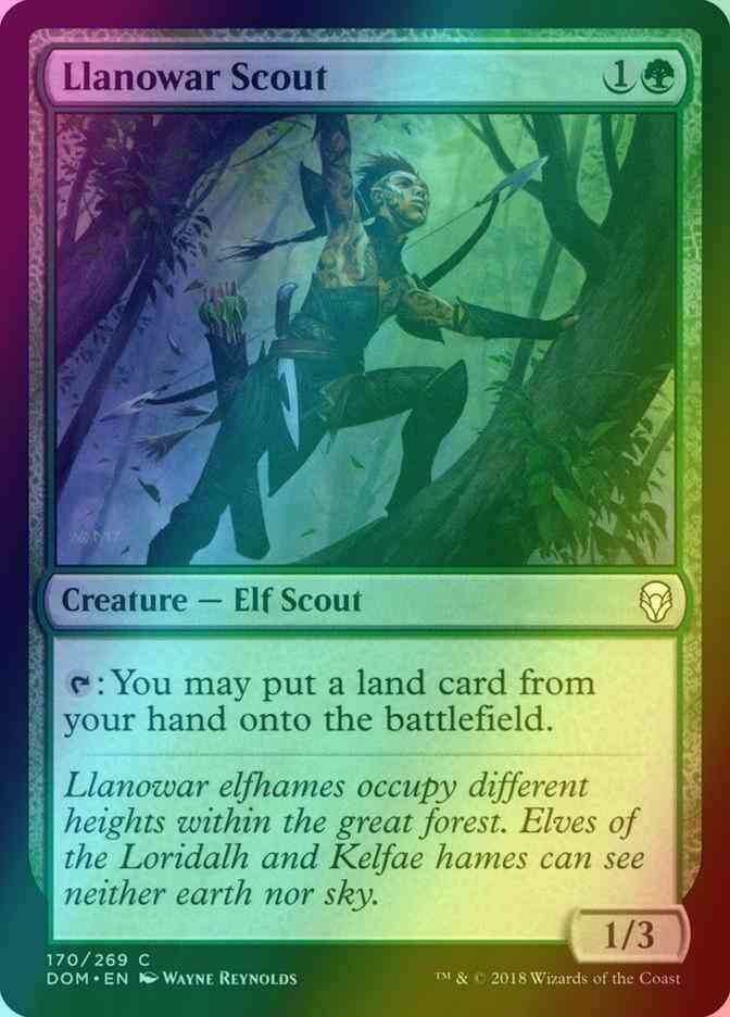 Llanowar Scout [170] [Dominaria] [Foil]