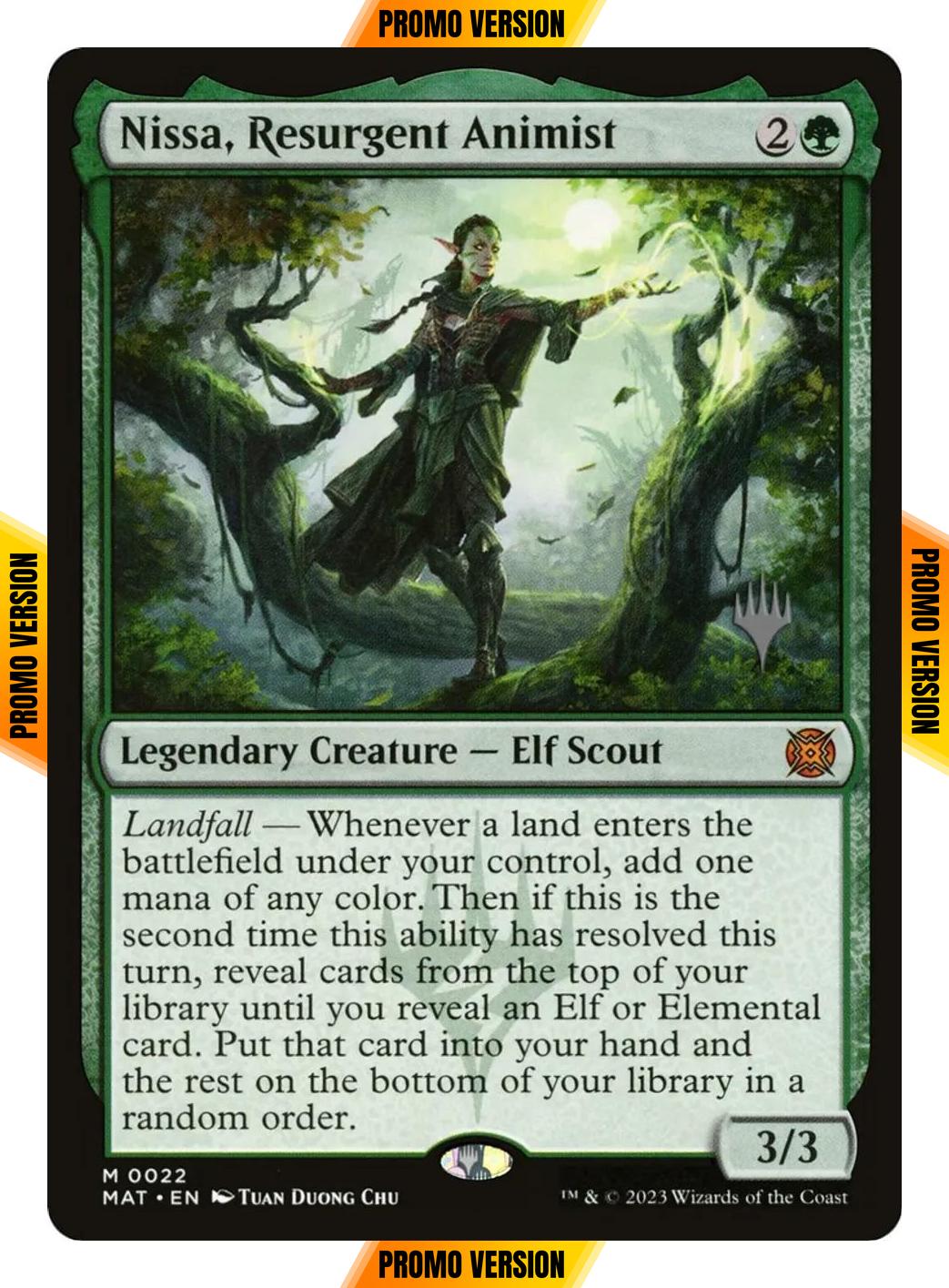 Nissa, Resurgent Animist [22p] [Promo Pack] [March of the Machine: The Aftermath: Promos] [Non-Foil]