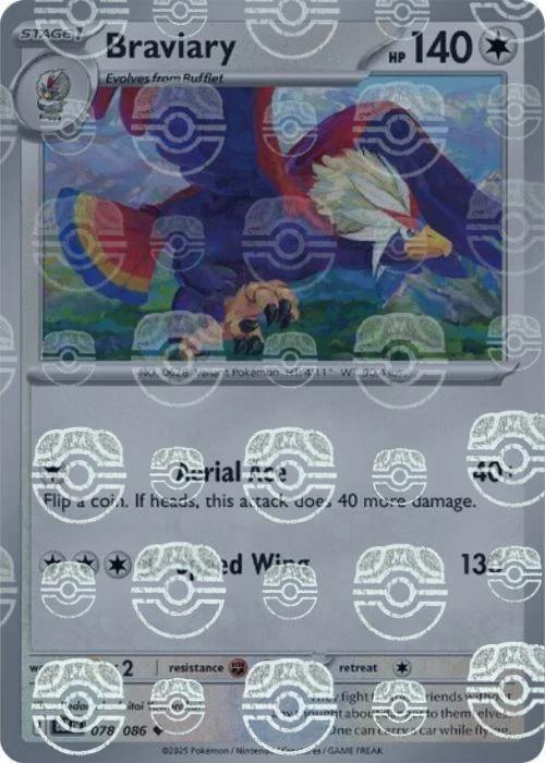 Braviary - Master Ball Pattern - 078/086 - Uncommon [sv105b-078] [Reverse Holo]