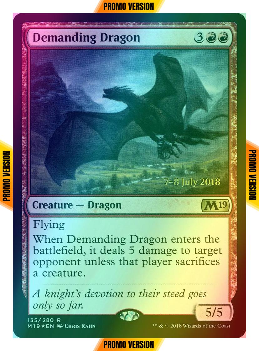 Demanding Dragon [135s] [Core Set 2019 Promos] [Foil]