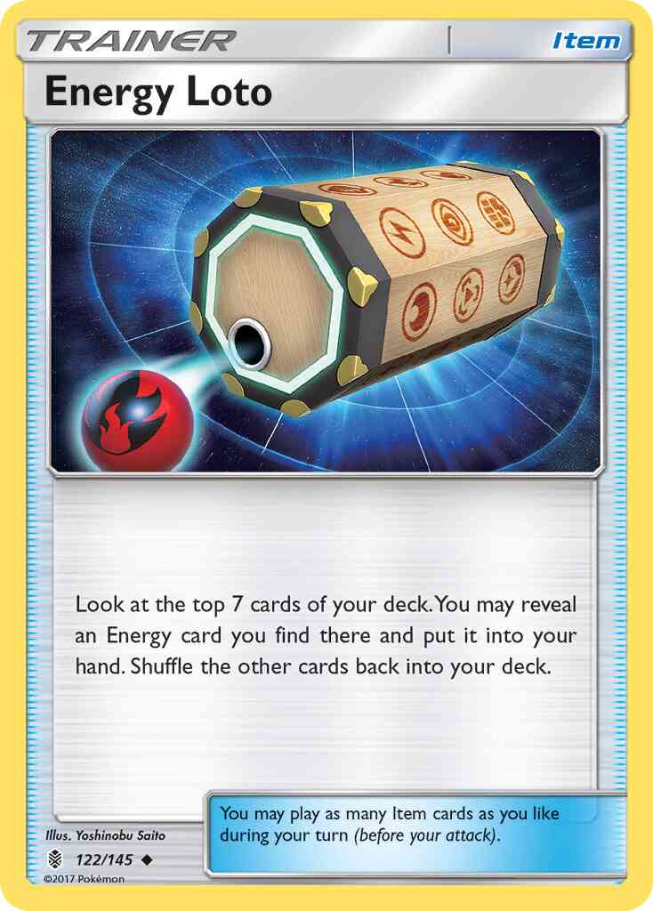 Energy Loto - 122/145 - Uncommon [sm2-122] [Non-Holo]