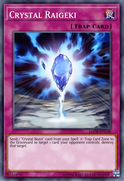 Crystal Raigeki - RYMP-EN055 - Super Rare - 1st Edition