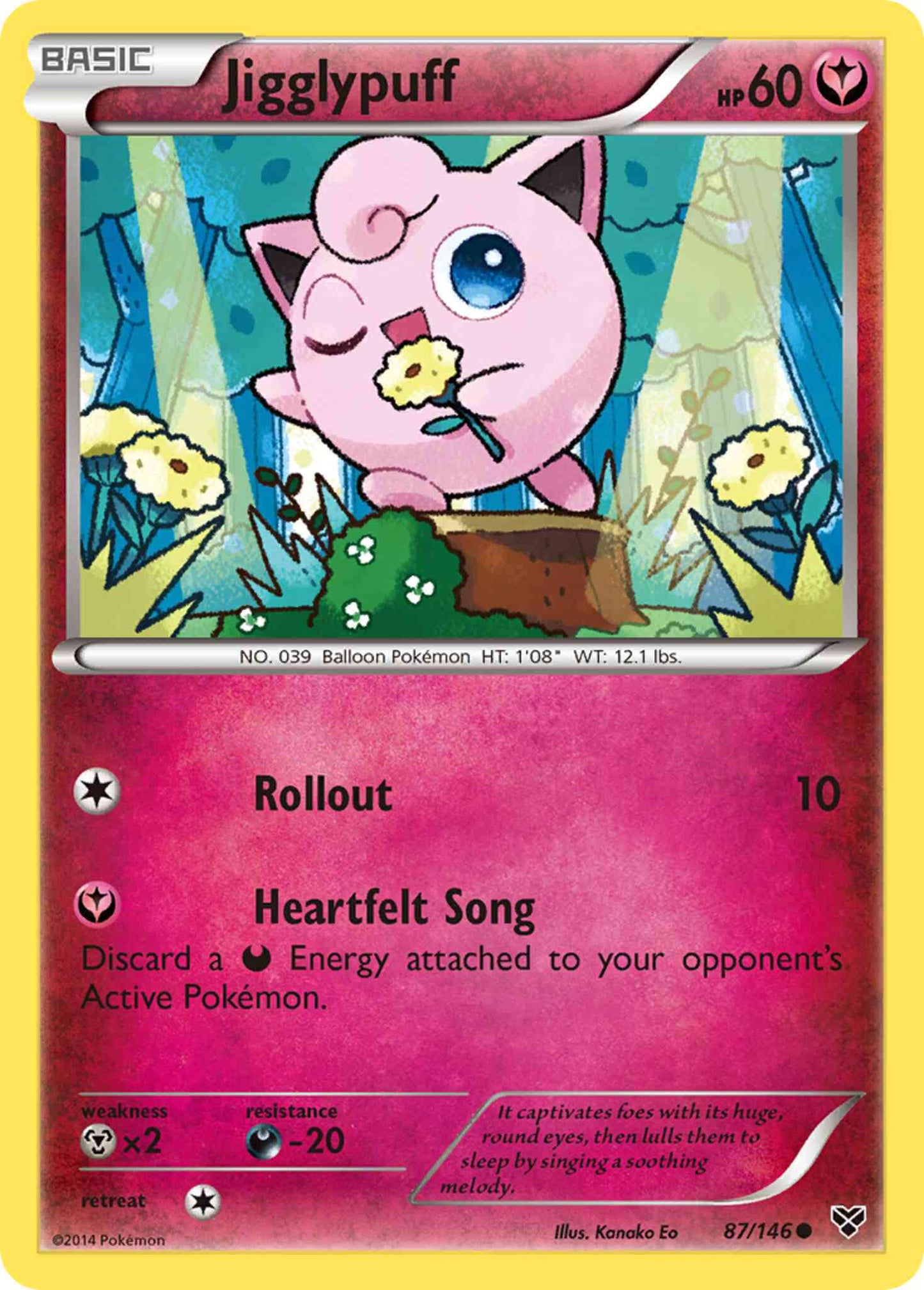 Jigglypuff - 87/146 - Common [xy1-87] [Reverse Holo]