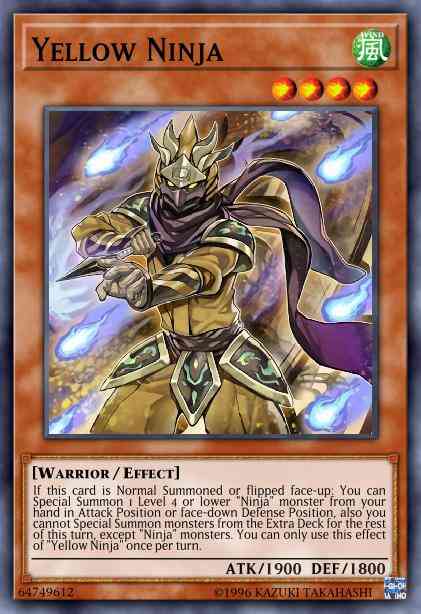 Yellow Ninja - SHVA-EN012 - Super Rare - 1st Edition