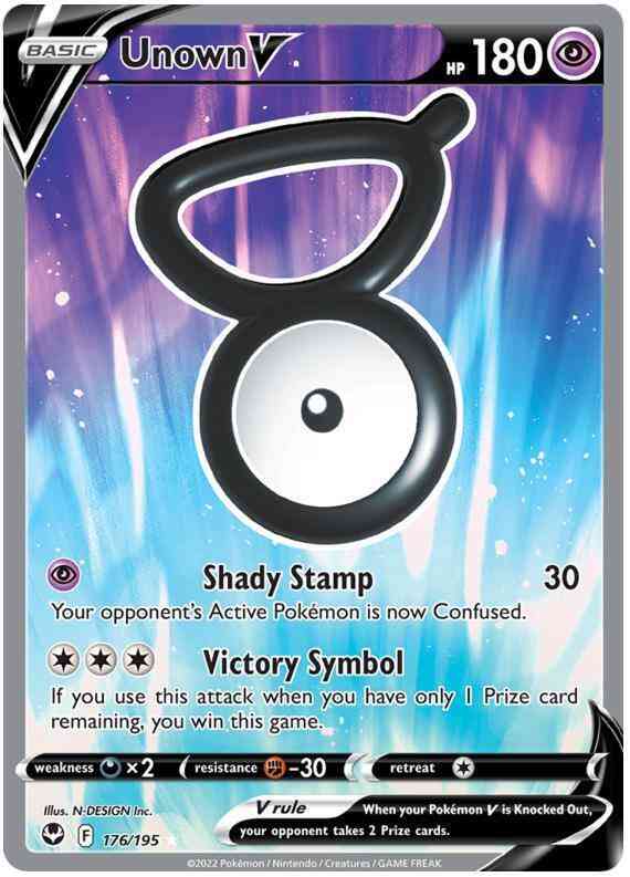Unown V - 176/195 - Rare Ultra [swsh12-176] [Ultra]