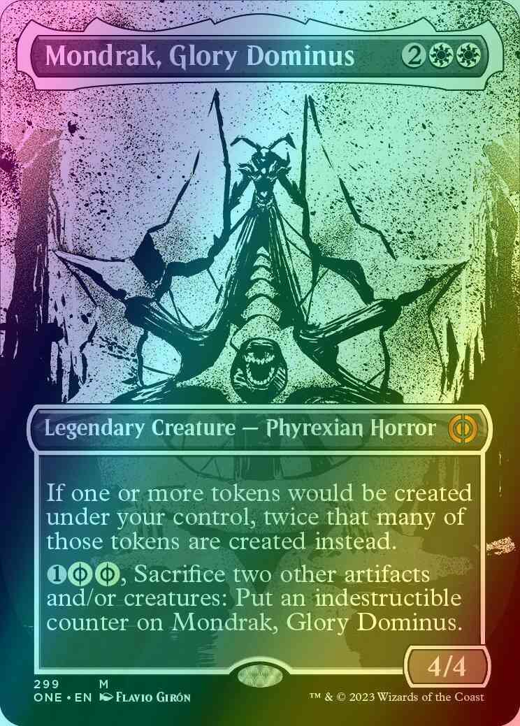 Mondrak, Glory Dominus [299] [Borderless] [Ichor] [Phyrexia: All Will Be One] [Foil]