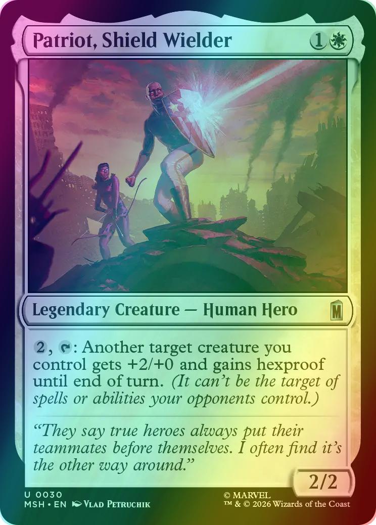 Patriot, Shield Wielder [30] [Marvel Super Heroes] [Foil]