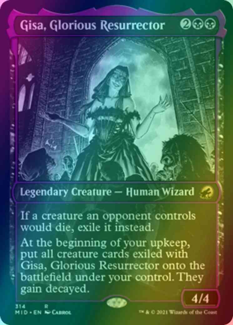 Gisa, Glorious Resurrector [314] [Eternal Night Showcase] [Innistrad: Midnight Hunt] [Foil]