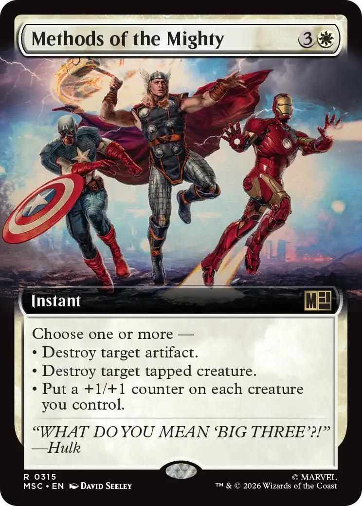 Methods of the Mighty [315] [Extended Art] [Marvel Super Heroes: Commander] [Non-Foil]