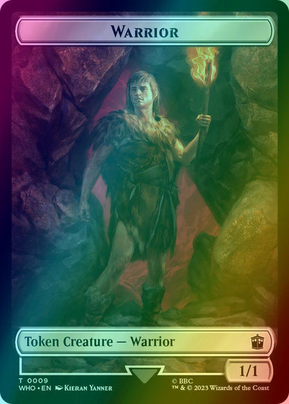 Treasure Token (28) // Warrior Token (09) [Universes Beyond: Doctor Who: Tokens] [Foil]