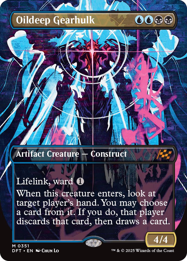 Oildeep Gearhulk [351] [Borderless] [Graffiti] [Aetherdrift] [Non-Foil]