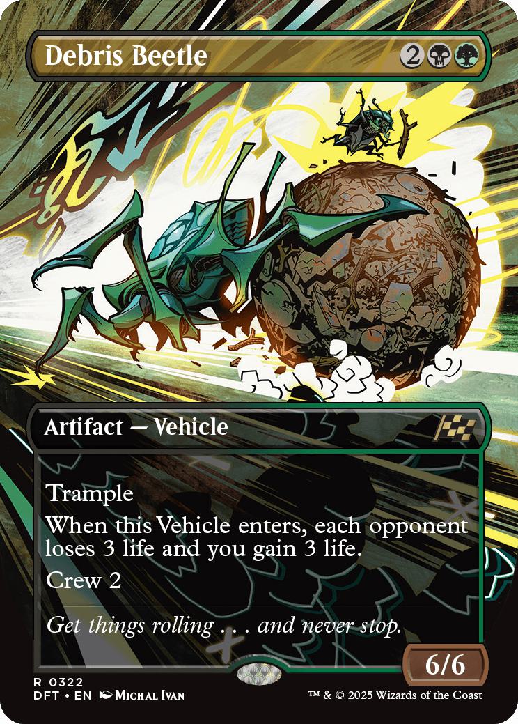 Debris Beetle [322] [Borderless] [Revved Up] [Aetherdrift] [Non-Foil]