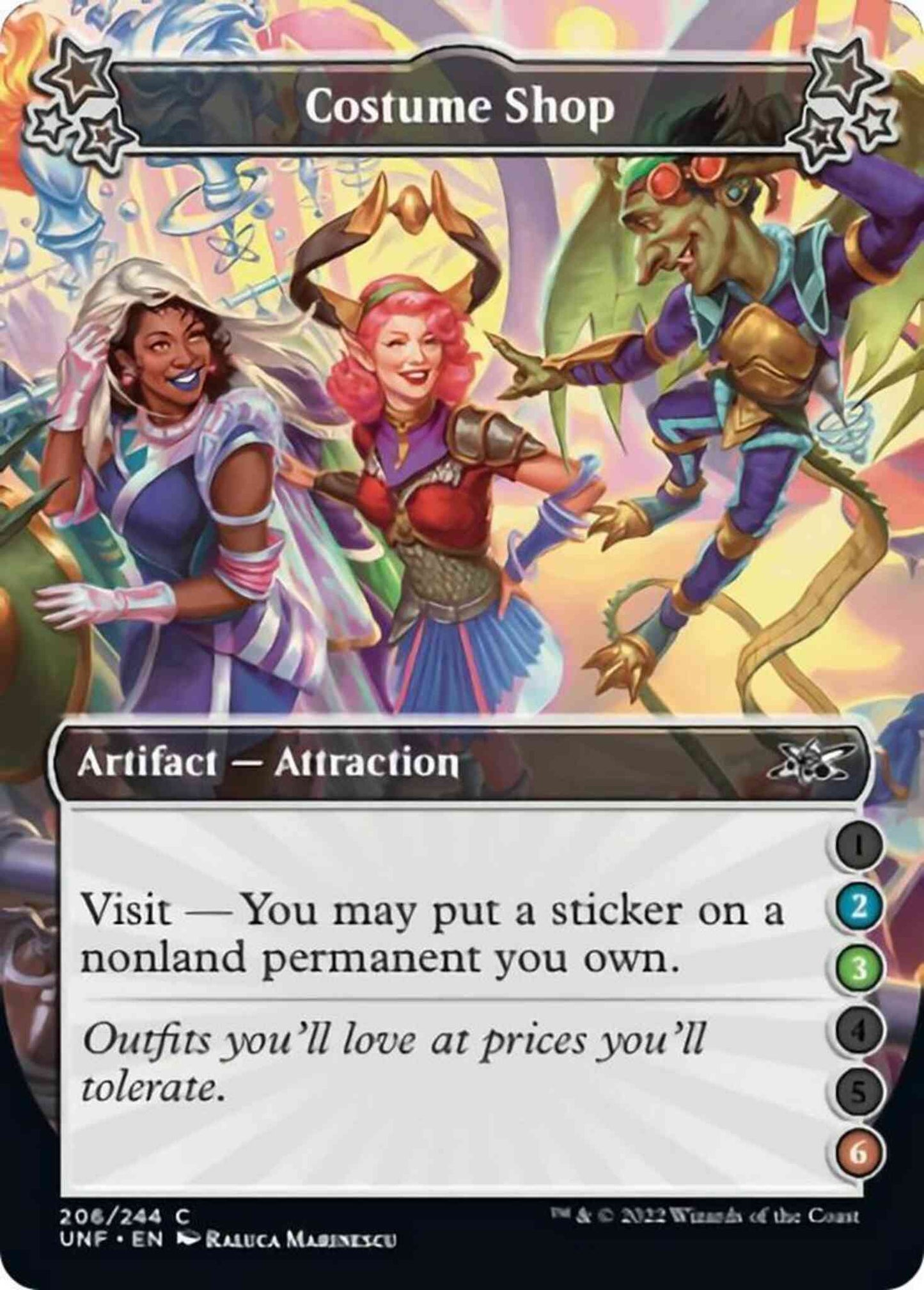 Costume Shop (2/3/6) [206a] [Borderless] [Unfinity] [Non-Foil]
