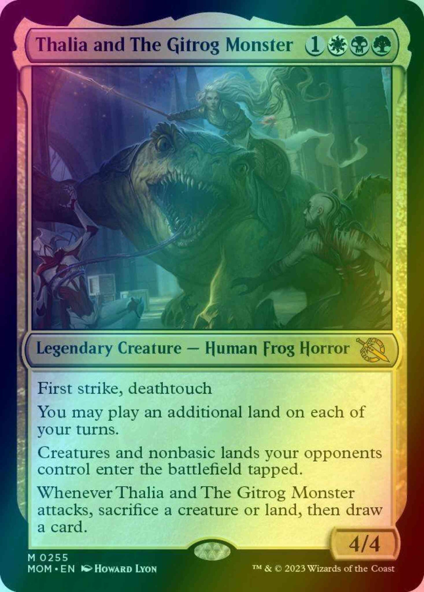 Thalia and The Gitrog Monster [255] [March of the Machine] [Foil]
