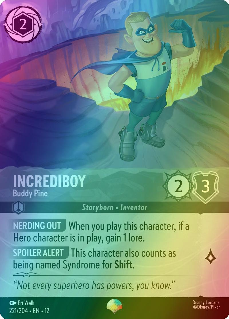 Incrediboy - Buddy Pine (Epic) - 221/204 [Wilds Unknown] [Holofoil]