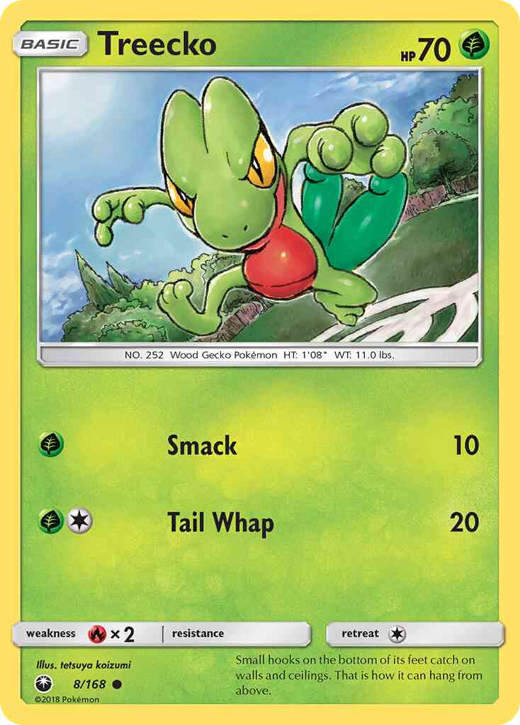 Treecko - 8/168 - Common [sm7-8] [Non-Holo]