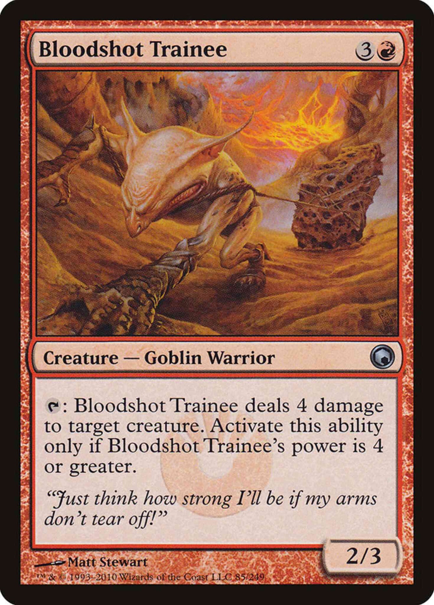 Bloodshot Trainee [85] [Scars Of Mirrodin] [Non-Foil]