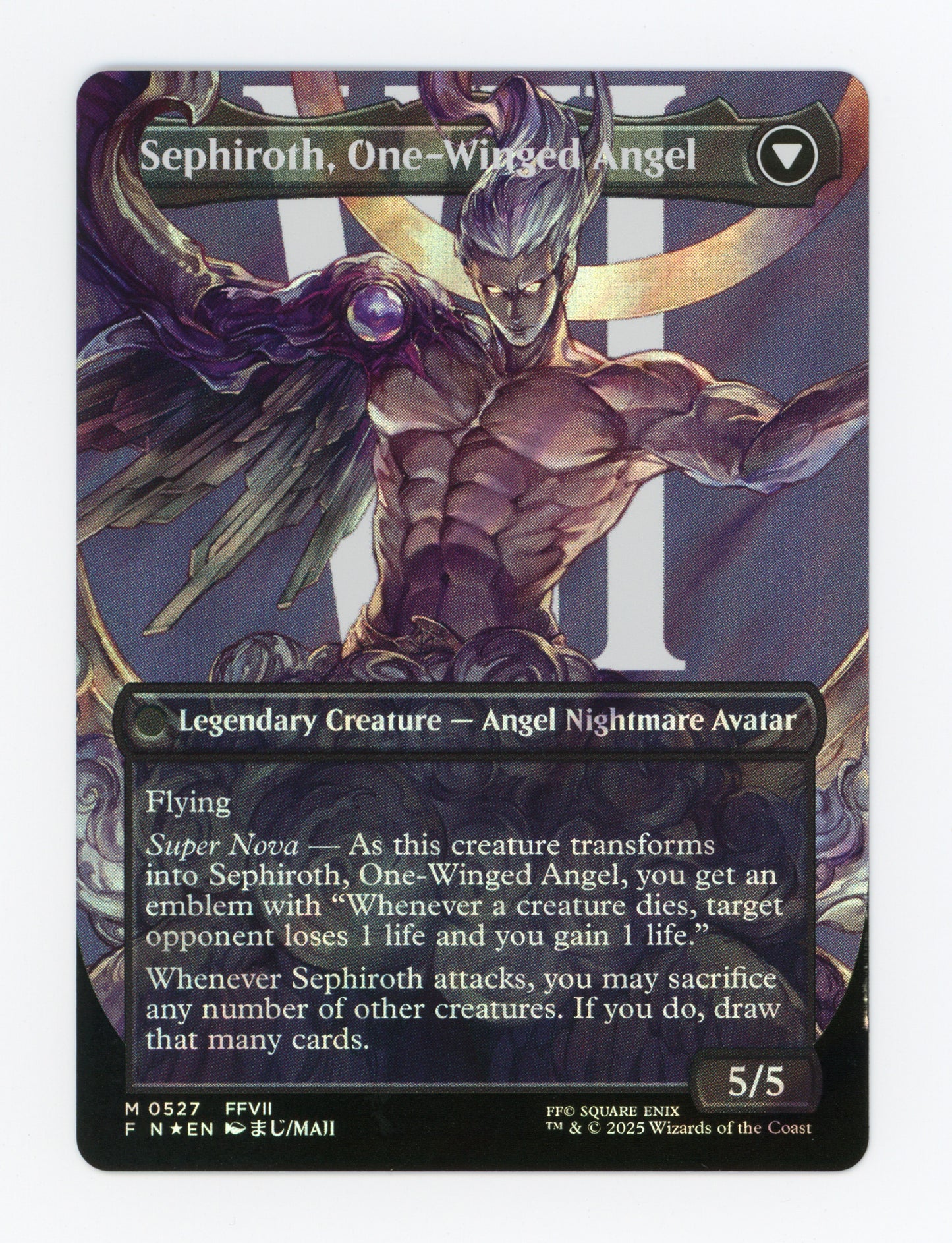 Sephiroth, Fabled SOLDIER // Sephiroth, One-Winged Angel — Borderless|Character|Surge Foil — ID 18054