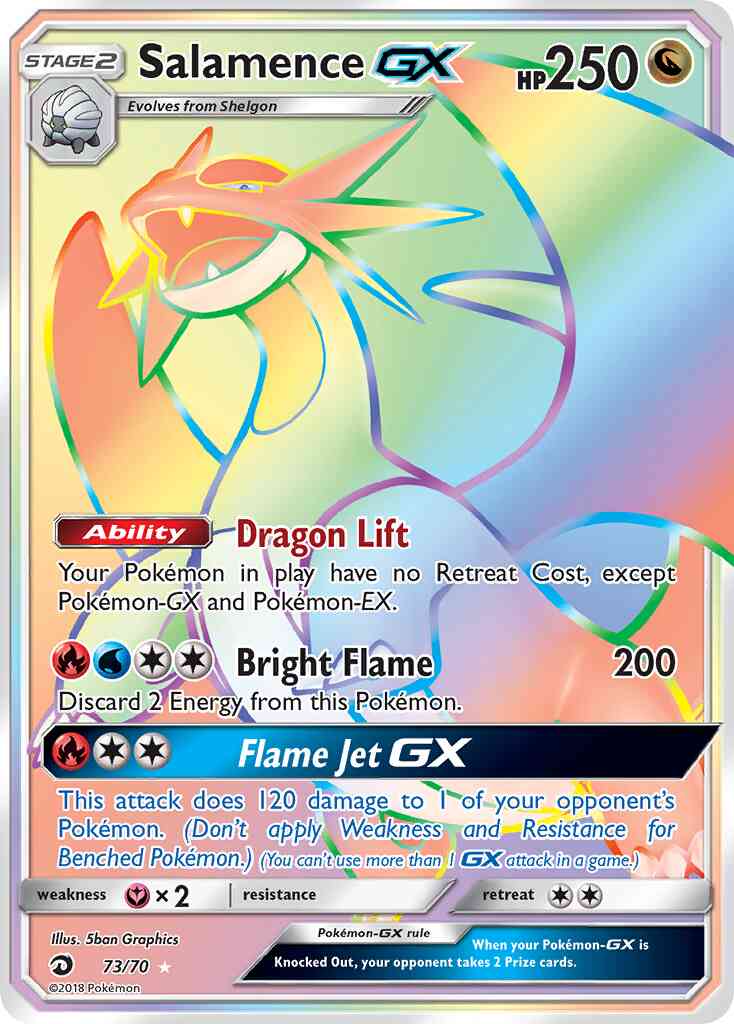 Salamence-GX - 73/70 - Rare Secret [sm75-73] [Secret]