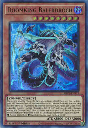 Doomking Balerdroch - GFP2-EN113 - Ultra Rare - 1st Edition