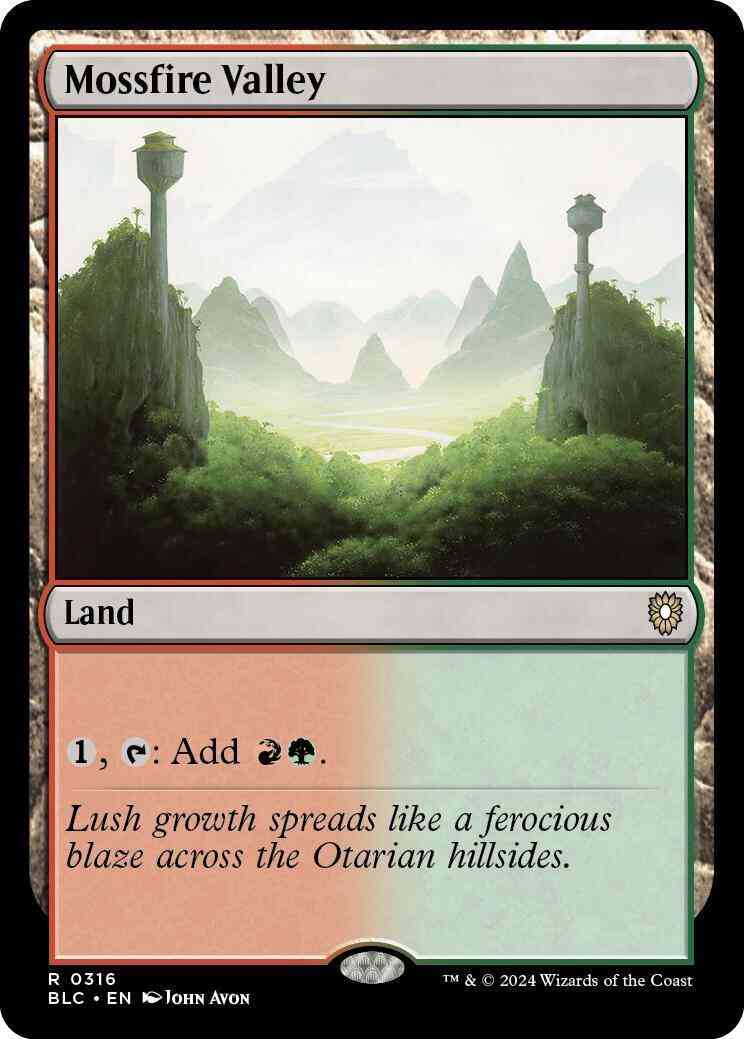 Mossfire Valley [316] [Bloomburrow: Commander] [Non-Foil]