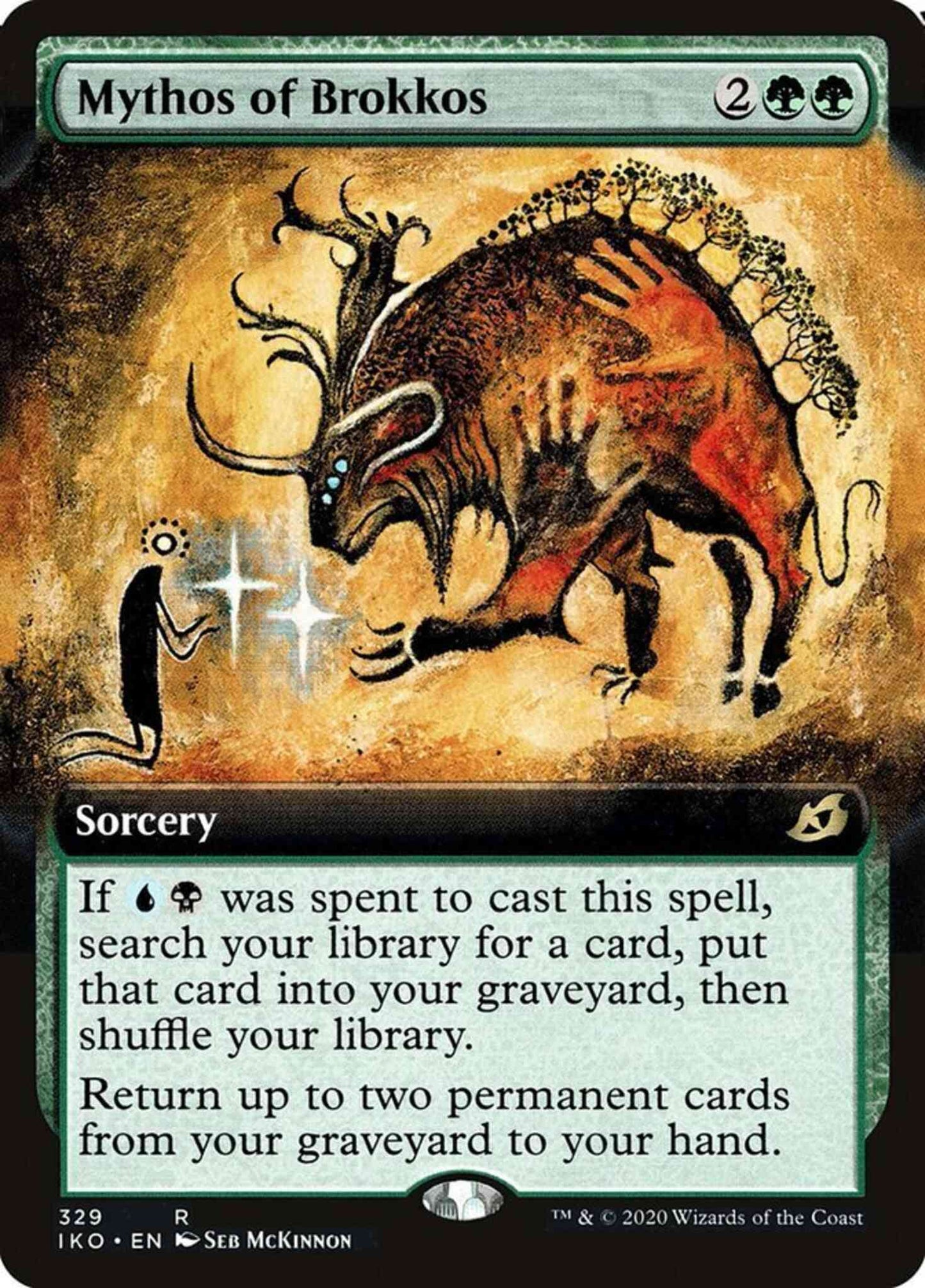 Mythos of Brokkos [329] [Extended Art] [Ikoria: Lair of Behemoths] [Non-Foil]