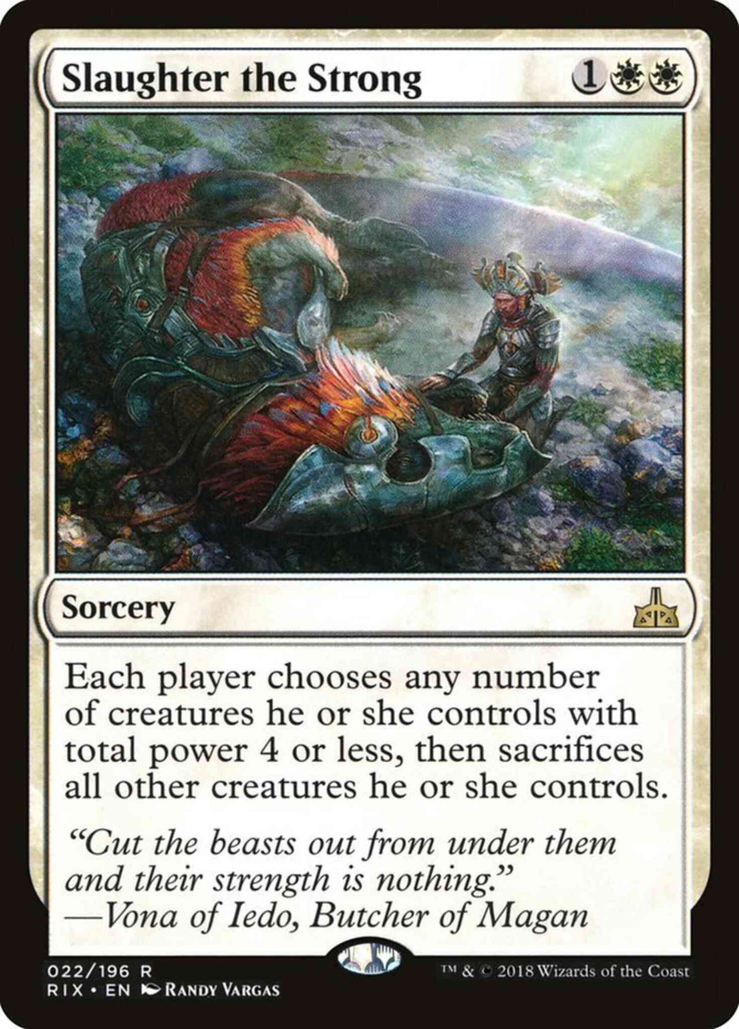 Slaughter the Strong [22] [Rivals of Ixalan] [Non-Foil]