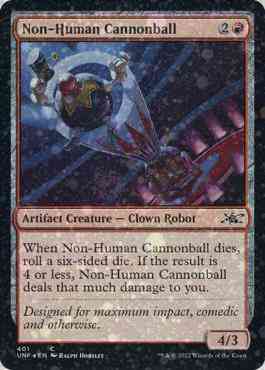 Non-Human Cannonball [401] [Unfinity] [Galaxy Foil]