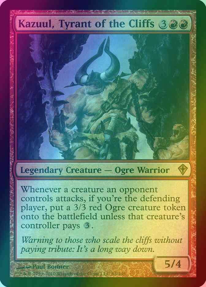 Kazuul, Tyrant of the Cliffs [84] [Worldwake] [Foil]
