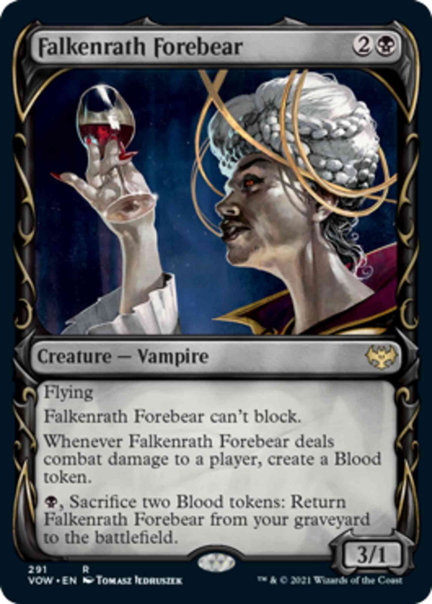 Falkenrath Forebear [291] [Fang Frame Showcase] [Innistrad: Crimson Vow] [Non-Foil]